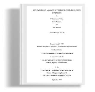 Life cycle cost analysis of portland cement concrete pavements