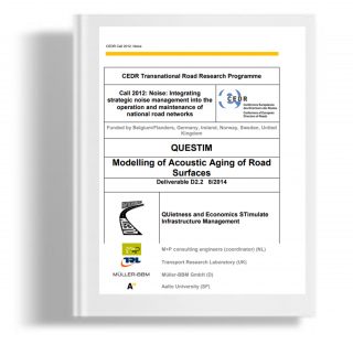 Modelling of Acoustic Aging of Riad Surfaces