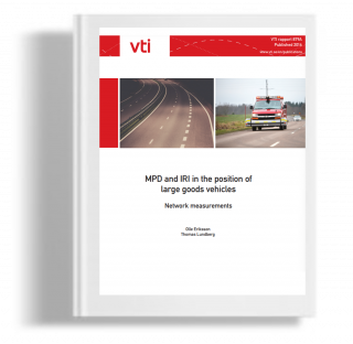 MPD and IRI in the position of large goods vehicles : Network measurements
