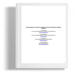 Noise emission of concrete pavement surfaces produced by diamond grinding