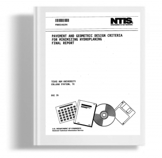 NTIS paement and geometric design criteria for minimizing hydropalning