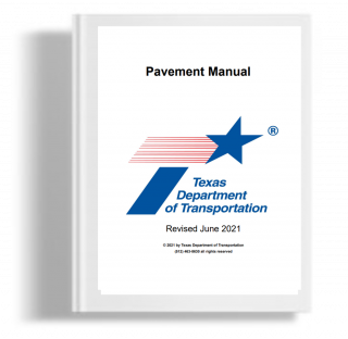 Pavement manual Texas Department of Transportation