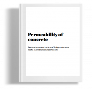 Permeability of concrete 