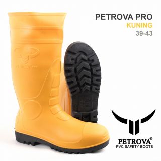 PETROVA PRO Sepatu Boots - Kuning - Boots Air PVC APD Kontruksi Proyek
