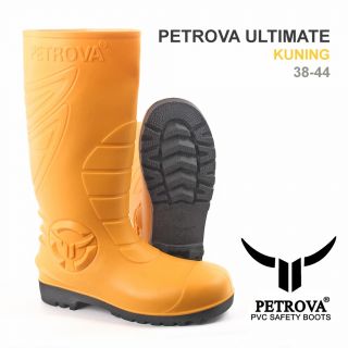 PETROVA ULTIMATE Sepatu Boots - Kuning - PVC Steel Toe Cap Anti Static