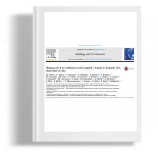 Photocatalytic de pollution in the Leopold II tunnel in Bressels : NOx abatement results