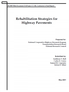Rehabilitation Strategies for Highway Pavement