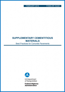 Supplementary Cementitious Materials (SCM) Best Practices for Concrete Pavements