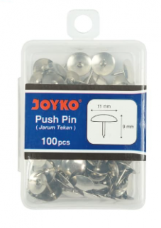 Joyko Thumb Tacks / Pines / Paku Payung TT-11P / 1 BOX 100 PCS