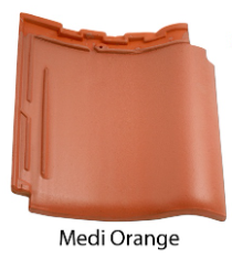Kanmuri Genteng Keramik Milenio Medi Orange
