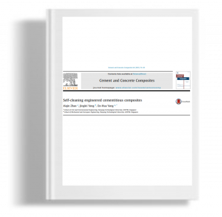 Self-cleaning engineered cementitious composites