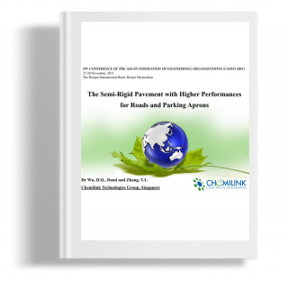 The semi rigid pavement with higher performances for roads and parking aprons