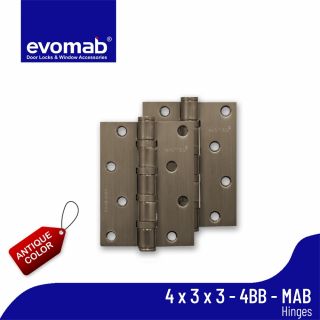 Evomab Engsel Besi Pintu Door Hinges Iron Matte MHSH 4 Inch