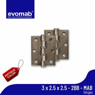 Evomab Engsel Besi Pintu Door Hinges Iron Matte MHSH 3 Inch