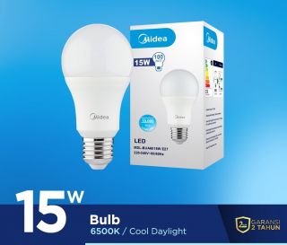 Midea Bulb LED 15 Watt 6500K Cool Daylight