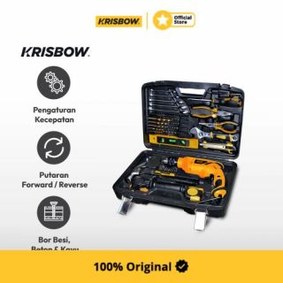 Krisbow Impact Drill Set 600 W 37 Pcs