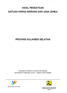 Hasil Pendataan Satuan Harga Barang dan Jasa Provinsi Sulawesi Selatan Tahun 2011