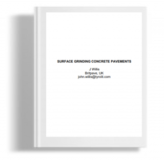 Surfaces grinding concrete pavements