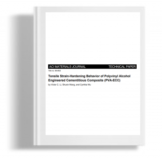 Tensile strain hardening behavior of polyvvinyl Alcohol Engineered Cementitious composite