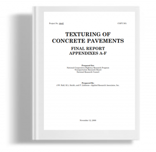 Texturing of concrete pavement