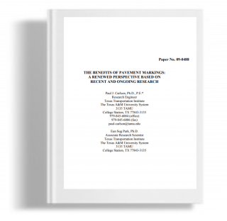 The Benefit of Pavement Markings : A renewed Perspective Based on Recent and Ongoing Research 