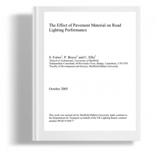 The effect of pavements material on road lighting performance