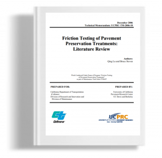 Friction testing of pavement Preservation Treatments : Literature Review