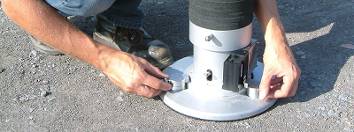 Uji Kelendutan Perkerasan dengan Alat Portabel Light Weight Deflectometer (LWD)